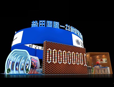 255平米展臺設(shè)計制作：四面開口/前衛(wèi)/木質(zhì)結(jié)構(gòu)/彩色，為交通物流展展商而作（免費使用）