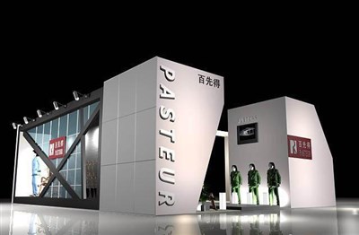 108平米展臺(tái)設(shè)計(jì)制作：二面開口/前衛(wèi)/木質(zhì)結(jié)構(gòu)/白色，為服裝展展商而作（免費(fèi)使用）