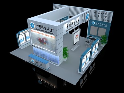 81平米展臺(tái)設(shè)計(jì)制作：四面開口/現(xiàn)代/木質(zhì)結(jié)構(gòu)/綠色，為能源展展商而作（免費(fèi)使用）