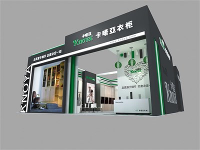 225平米展臺(tái)設(shè)計(jì)制作：一面開(kāi)口/現(xiàn)代/木質(zhì)結(jié)構(gòu)/黑色，為家具展展商而作（免費(fèi)使用）