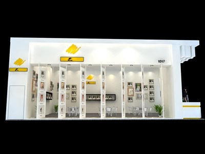 96平米展臺設(shè)計制作：一面開口/現(xiàn)代/木質(zhì)結(jié)構(gòu)/白色，為婚博會展商而作（免費(fèi)使用）