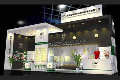 30平米展臺(tái)設(shè)計(jì)制作：二面開口/現(xiàn)代/木質(zhì)結(jié)構(gòu)/白色，為樂器展展商而作（免費(fèi)使用）