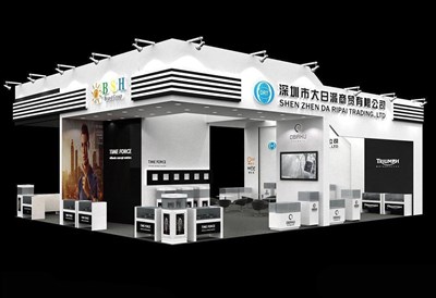 180平米展臺設(shè)計制作：三面開口/現(xiàn)代/木質(zhì)結(jié)構(gòu)/白色，為鐘表展展商而作（免費使用）