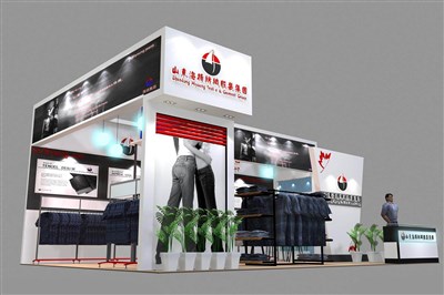 54平米展臺設(shè)計(jì)制作：三面開口/前衛(wèi)/木質(zhì)結(jié)構(gòu)/白色，為服裝展展商而作（免費(fèi)使用）