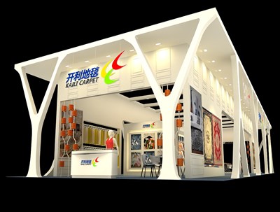 225平米展臺(tái)設(shè)計(jì)制作：二面開口/現(xiàn)代/木質(zhì)結(jié)構(gòu)/米色，為紡織展展商而作（免費(fèi)使用）