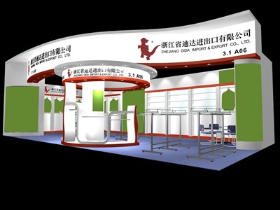 64.9平米展臺(tái)設(shè)計(jì)制作：二面開口/現(xiàn)代/木質(zhì)結(jié)構(gòu)/白色，為服裝展展商而作（免費(fèi)使用）