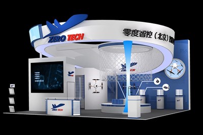 81平米展臺(tái)設(shè)計(jì)制作：三面開口/現(xiàn)代/木質(zhì)結(jié)構(gòu)/白色，為安防展展商而作（免費(fèi)使用）