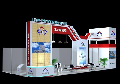 72平米展臺(tái)設(shè)計(jì)制作：二面開口/現(xiàn)代/木質(zhì)結(jié)構(gòu)/白色，為機(jī)械展展商而作（免費(fèi)使用）