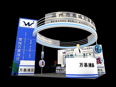 36.3平米展臺設(shè)計制作：三面開口/現(xiàn)代/木質(zhì)結(jié)構(gòu)/白色，為機(jī)械展展商而作（免費使用）