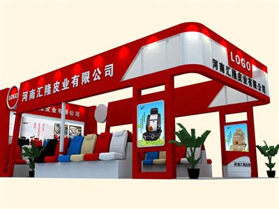72平米展臺(tái)設(shè)計(jì)制作：三面開(kāi)口/現(xiàn)代/木質(zhì)結(jié)構(gòu)/紅色，為汽配展展商而作（免費(fèi)使用）