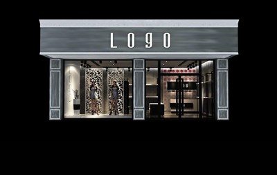 55.2平米展廳設(shè)計制作：現(xiàn)代/灰色，產(chǎn)品類展廳-服裝展廳（免費(fèi)使用）