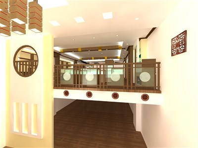 153平米展廳設(shè)計制作：中式/米色，藝術(shù)類展廳-文物展廳（免費(fèi)使用）