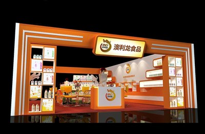 60.2平米展臺(tái)設(shè)計(jì)制作：二面開口/中式/木質(zhì)結(jié)構(gòu)/咖啡色，為糖酒展展商而作（免費(fèi)使用）