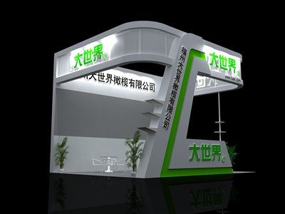 30平米展臺設(shè)計制作：三面開口/現(xiàn)代/木質(zhì)結(jié)構(gòu)/白色，為綜合展展商而作（免費使用）