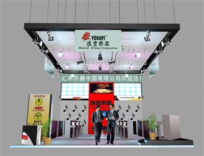 72平米展臺設(shè)計制作：三面開口/現(xiàn)代/桁架結(jié)構(gòu)/灰色，為綜合展展商而作（免費使用）