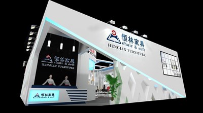 204平米展臺設(shè)計(jì)制作：二面開口/現(xiàn)代/木質(zhì)結(jié)構(gòu)/白色，為建材展展商而作（免費(fèi)使用）