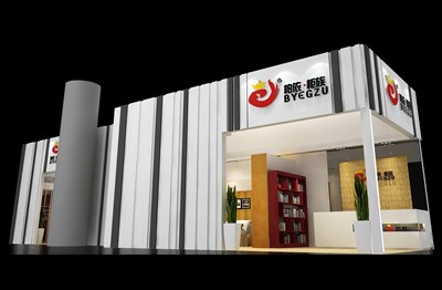 81平米展臺(tái)設(shè)計(jì)制作：三面開(kāi)口/現(xiàn)代/木質(zhì)結(jié)構(gòu)/灰色，為建材展展商而作（免費(fèi)使用）