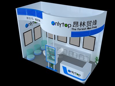 18平米展臺(tái)設(shè)計(jì)制作：二面開口/現(xiàn)代/木質(zhì)結(jié)構(gòu)/白色，為建材展展商而作（免費(fèi)使用）