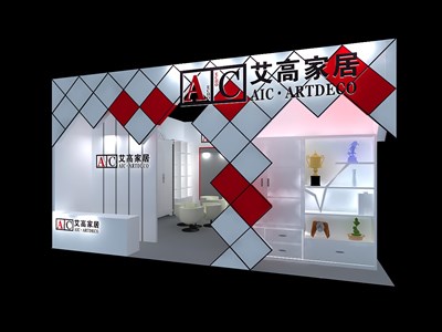 81平米展臺設(shè)計制作：二面開口/現(xiàn)代/木質(zhì)結(jié)構(gòu)/白色，為建材展展商而作（免費使用）