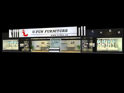 96平米展臺設(shè)計制作：三面開口/現(xiàn)代/木質(zhì)結(jié)構(gòu)/黑色，為建材展展商而作（免費使用）