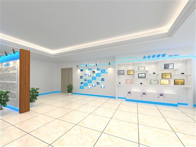60平米展廳設(shè)計(jì)制作：現(xiàn)代/白色，產(chǎn)品類(lèi)展廳-廣東邁科（免費(fèi)使用）